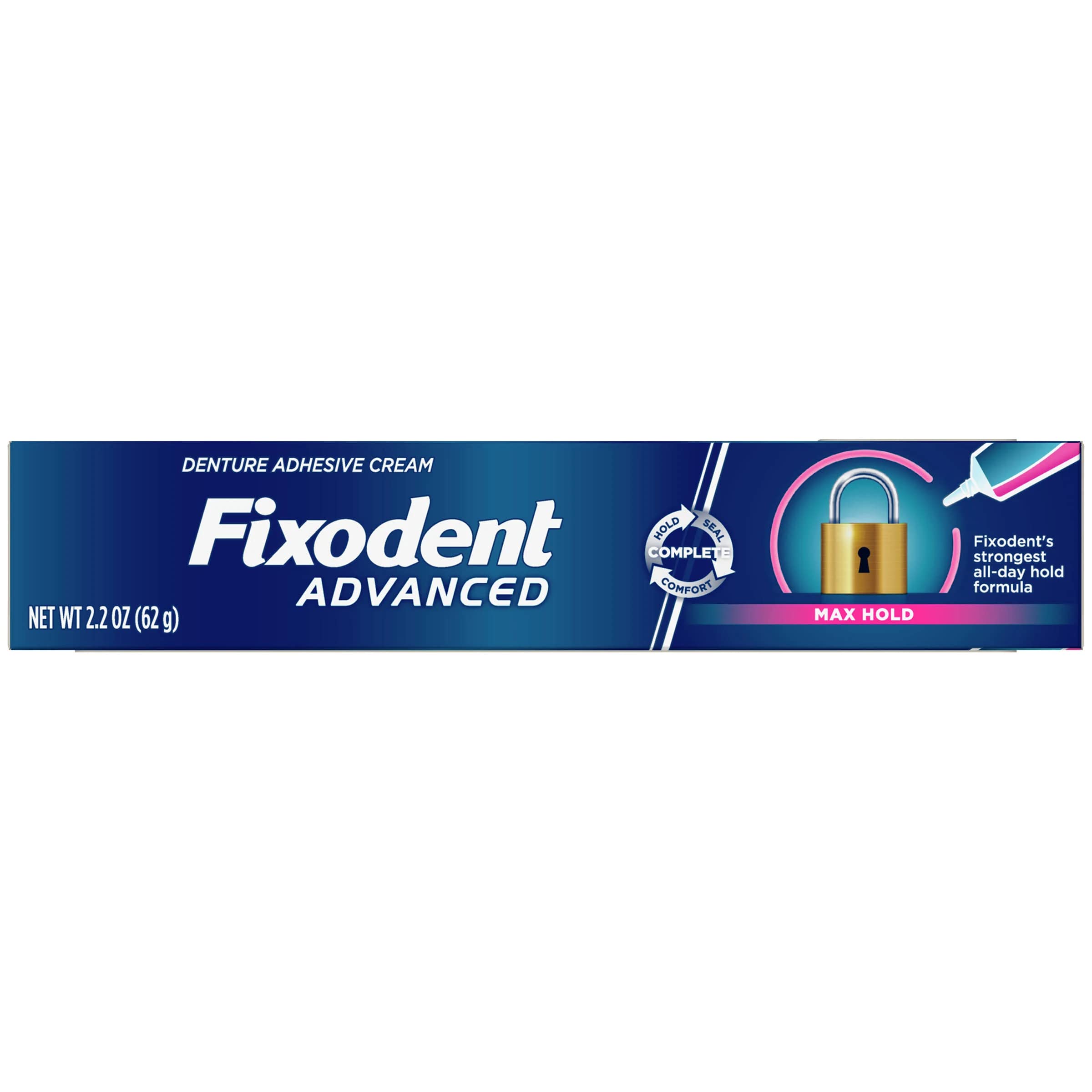 Fixodent Denture Adhesive Cream 62gms (Advanced) Fixodent Denture Adhesive Cream (Advanced) 62g - Image 1