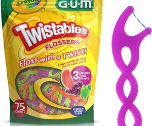GUM Crayola Twistables Flossers 75's