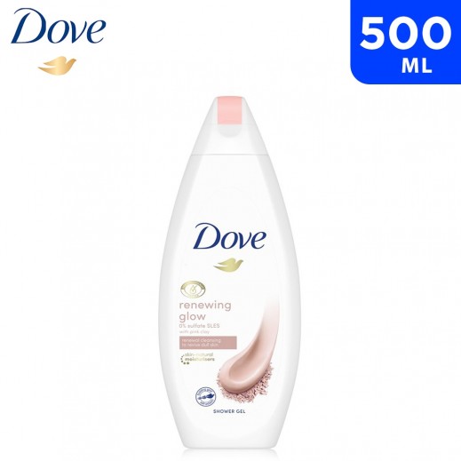 Dove Shower Body Wash Renewing Pink Clay 500ml Dove Shower Body Wash (Renewing Pink Clay) 500ml - Image 1