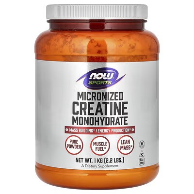NOW Foods, Sports, Micronized Creatine Monohydrate 1kg NOW Foods, Sports, Micronized Creatine Monohydrate 1kg - Image 1