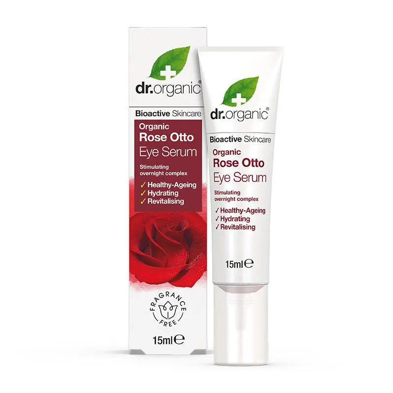 Dr-Organics-Rose-Eye-Serum-15ml Dr Organic Rose Otto Eye Serum 15ml - Image 1