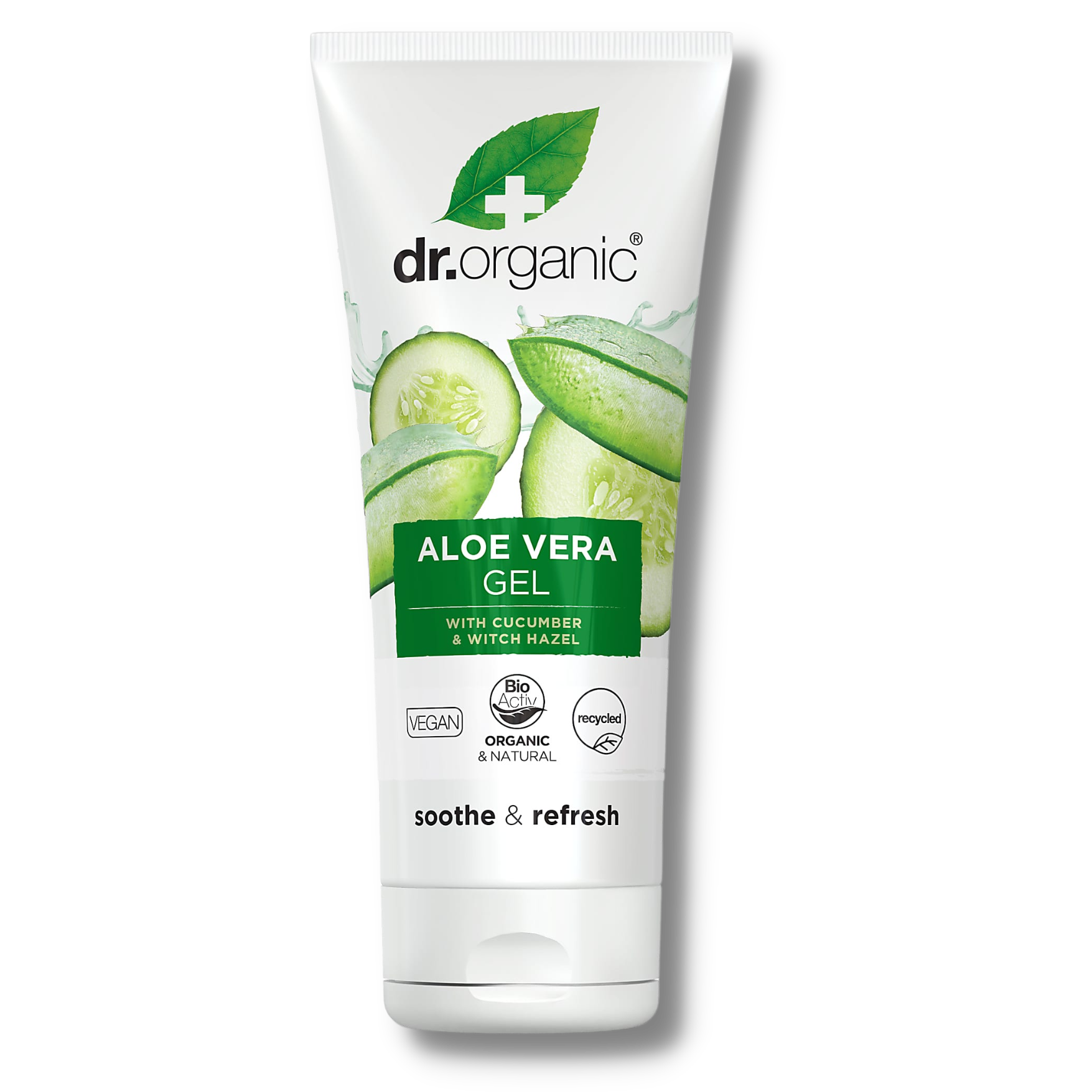 Dr. Organic Aloe Vera Gel with Cucumber Witchazel 200ml Dr. Organic Aloe Vera Gel with Cucumber/Witchazel 200ml - Image 1