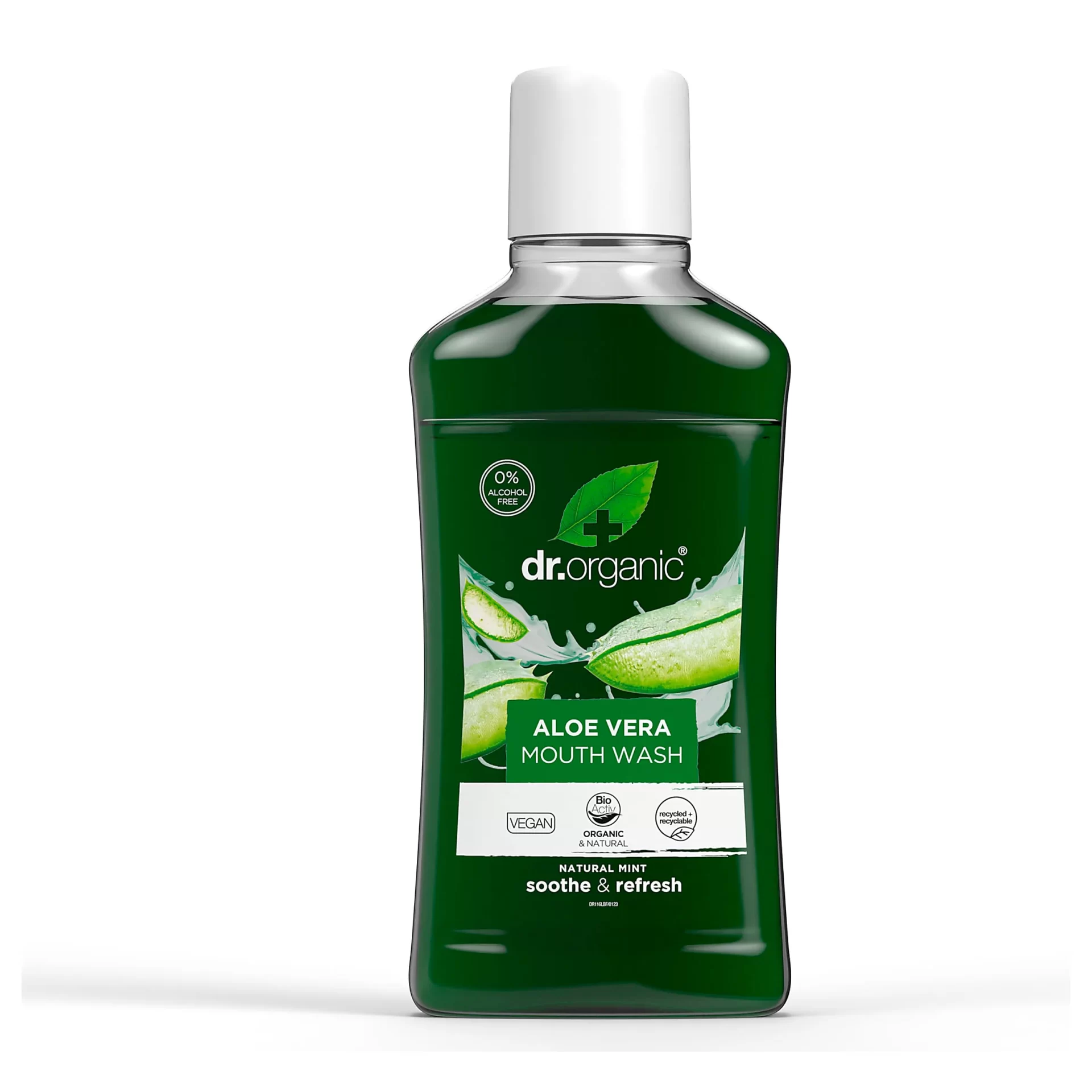 Dr. Organic Aloe Vera Mouthwash 500ml Dr. Organic Aloe Vera Mouthwash 500ml - Image 1