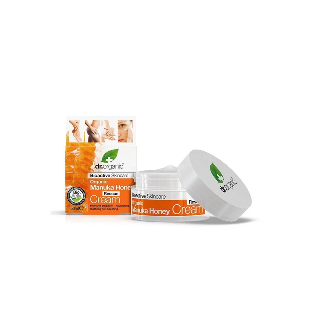 Dr.-Organic-Manuka-Honey-Rescue-Cream-50ml Dr. Organic Manuka Honey Cream 50ml - Image 1