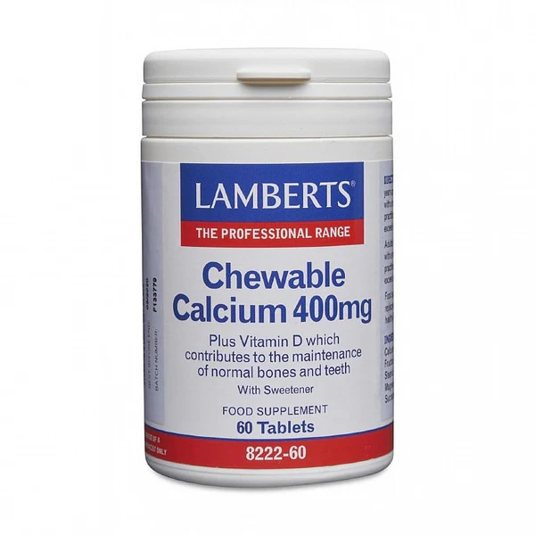 Lamberts Chewable Calcium 400mg 60's Lamberts Chewable Calcium 400mg 60's - Image 1