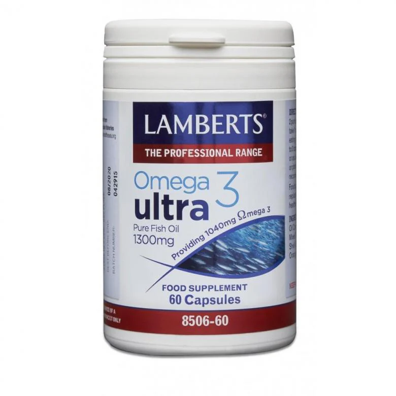Lamberts Omega 3 Ultra 1300mg Caps 60's Lamberts Omega 3 Ultra 1300mg Caps 60's - Image 1
