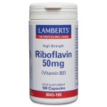 Lamberts Vitamin B2 - Riboflavin 50mg 100's
