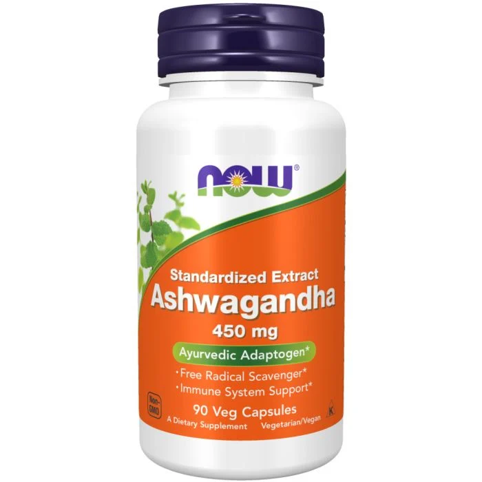 NOW Ashwagandha Extract 450mg Vcaps 90's NOW Ashwagandha Extract 450mg Vcaps 90's - Image 1