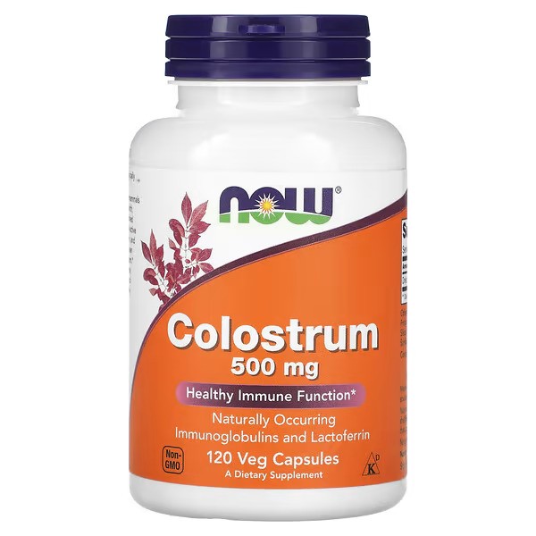 NOW Foods, Colostrum, 500 mg, 120 Veg Capsules NOW Foods, Colostrum, 500 mg, 120 Veg Capsules - Image 1