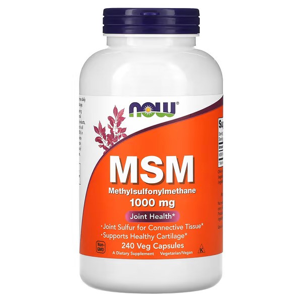 NOW Foods, MSM, 1,000mg, 240 Veg Capsules