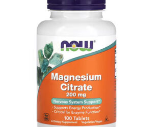 NOW Foods, Magnesium Citrate, 200mg, 100 Tablets