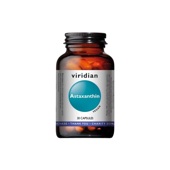 VIRIDIAN Astaxanthin 4mg Vcaps 30's VIRIDIAN Astaxanthin 4mg Vcaps 30's - Image 1