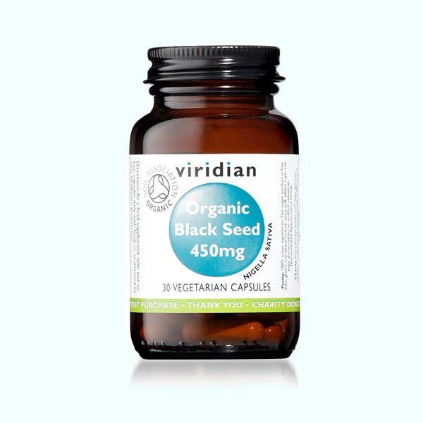 VIRIDIAN Black Seed 450mg Vcaps 30's VIRIDIAN Black Seed 450mg Vcaps 30's - Image 1