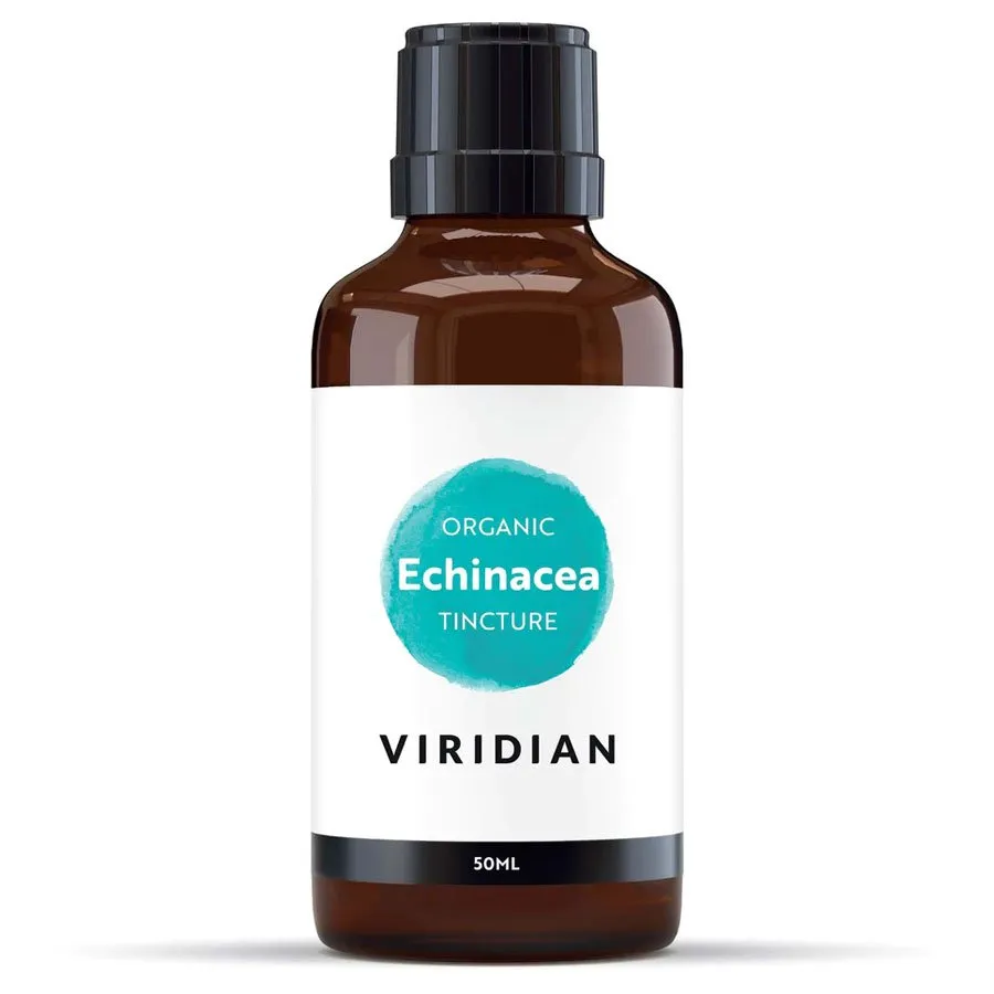 VIRIDIAN-ORGANIC-ECHINACEA-TINCTURE-50ML Viridian Echinacea Tincture Organic 50ml - Image 1