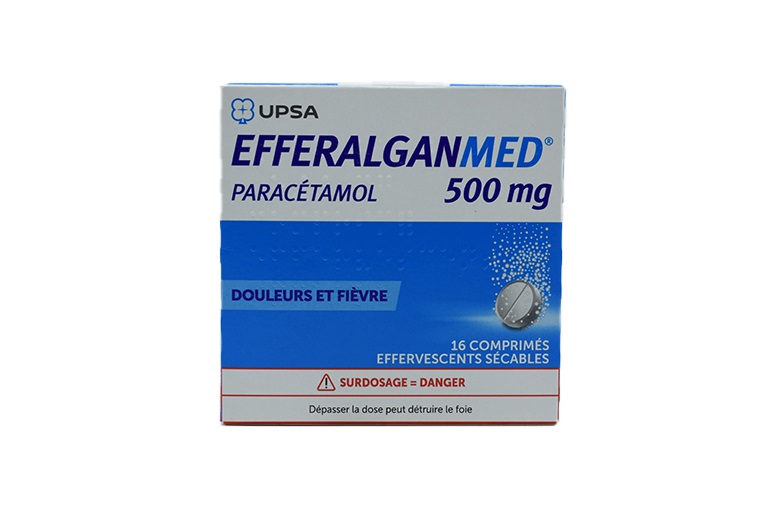Efferalgan (Paracetamol) effervescent 500mg tablets 16's Efferalgan (paracetamol) 500mg Tablets 16's - Image 1