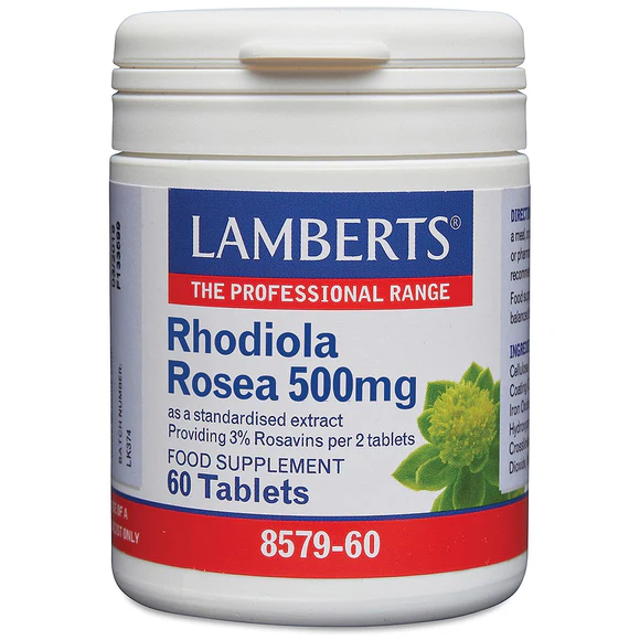 RhodiolaRoseaTablets Lamberts Rhodiola Rosea 500mg 60 tabs - Image 1