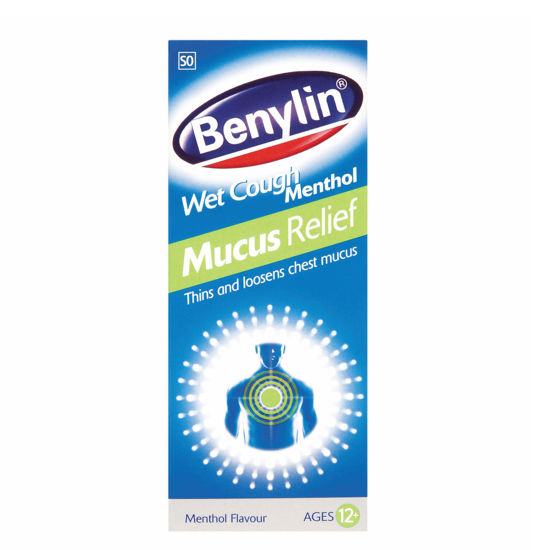 benylin-wet-cough-menthol-mucus-relief Benylin Wet Cough Menthol 100ml - Image 1