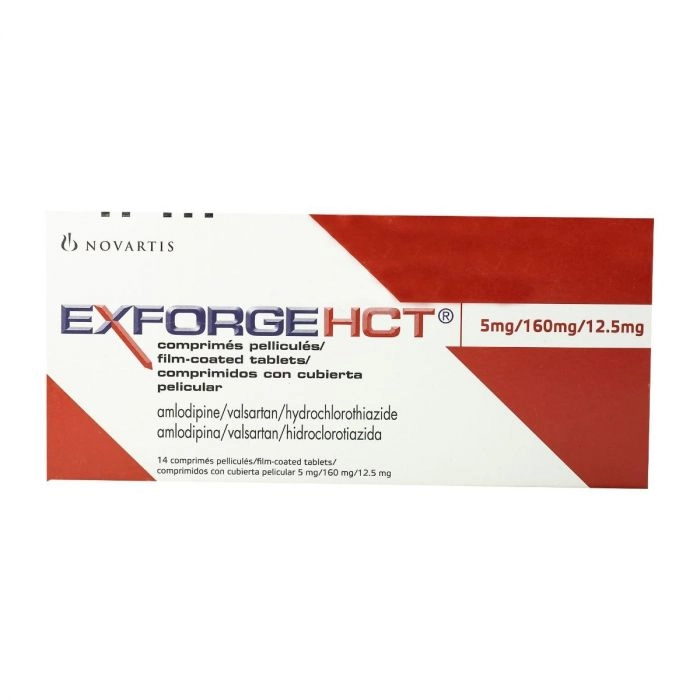Exforge HCT 5mg-160mg Tablets Exforge HCT 5mg/160mg Tablets 28's - Image 1