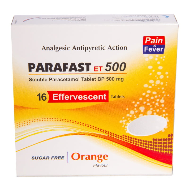 PARAFAST_ET-500-_PAIN-FEVER Parafast ET 500mg Tablets 16's - Image 1