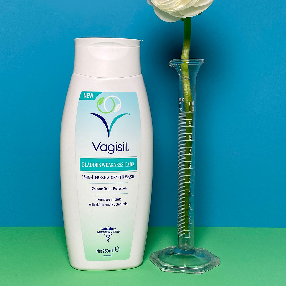 1_UK_BladderWeakness_wash Vagisil Bladder Weakness Care 2-in-1 Fresh and Gentle Wash 250ml - Image 1
