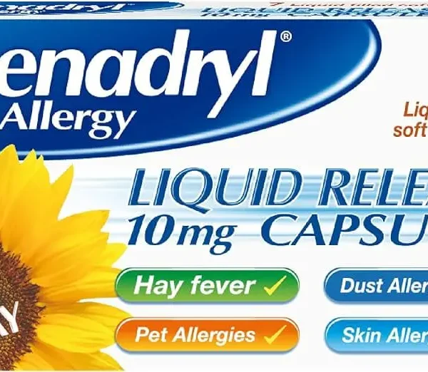 Benadryl Allergy Liquid Release Capsules 10mg 7's