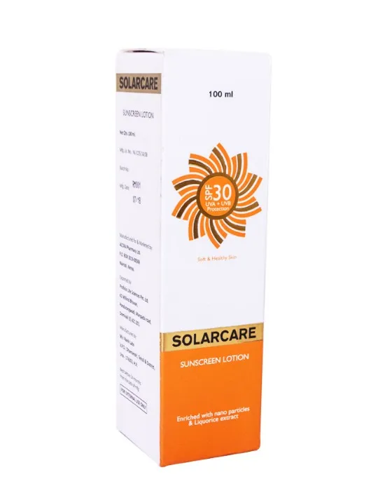 SOLARCARE SUNSCREEN L SPF30 100ML Solarcare Sunscreen Lotion SPF 30 100ml - Image 1