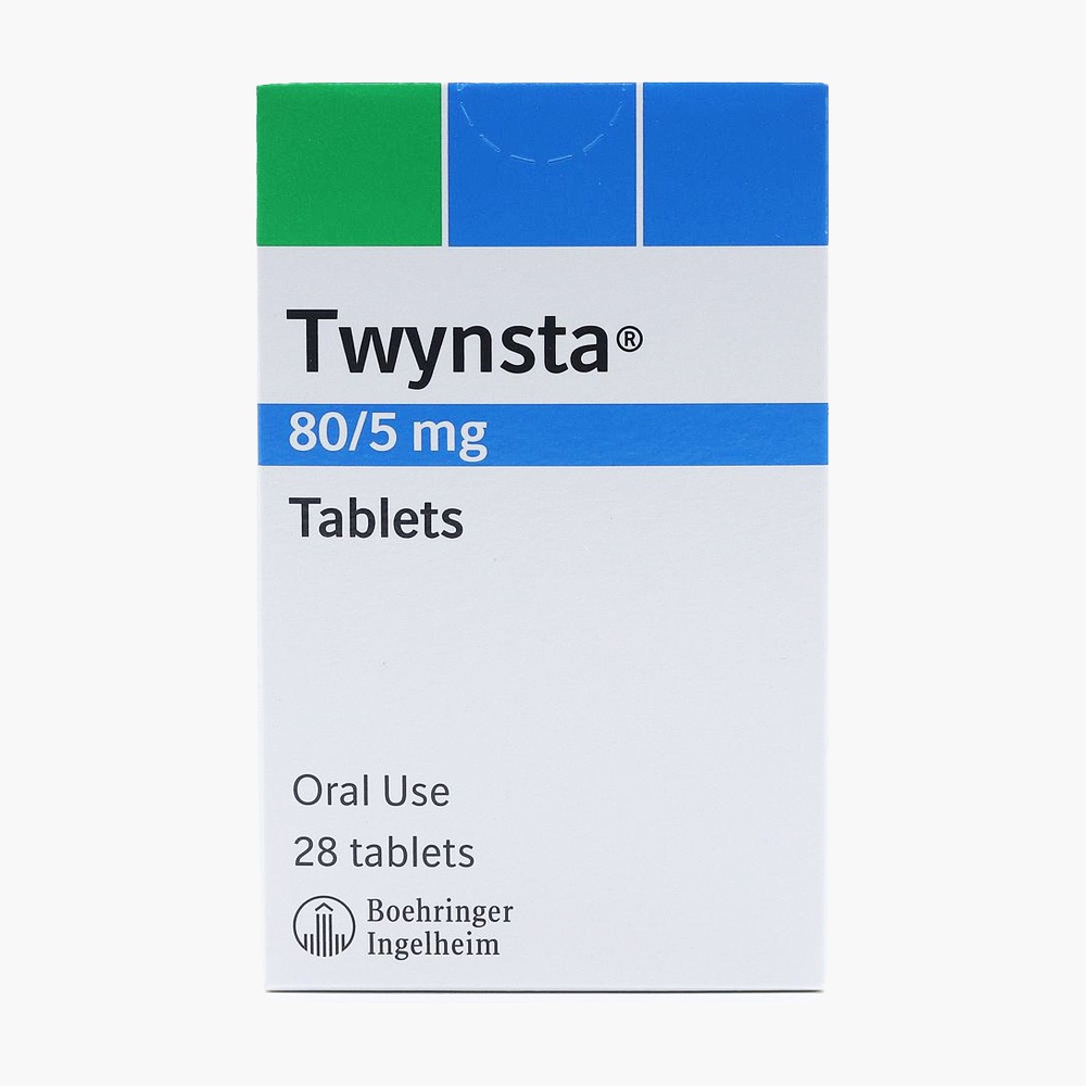 Twynsta Tablets 80-5mg 28's Twynsta 80/5mg Tablets 28's - Image 1