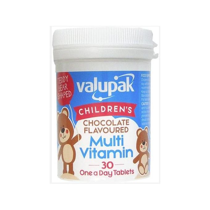 VALUPAK CHILDREN M-VIT CHOC OAD Valupak Children’s Multivitamin Chocolate Flavored Odorless Tablets 30's - Image 1