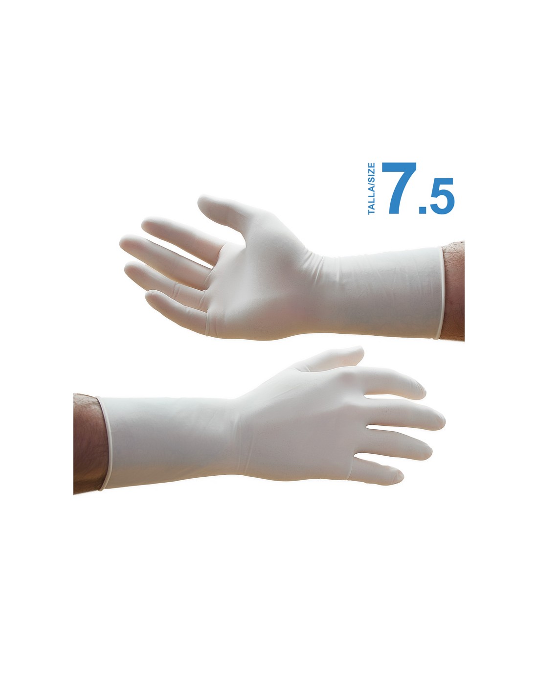 surgical-gloves-size-75-powdered-latex-50-pair-box Surgical Gloves 7.5 Pair - Image 1