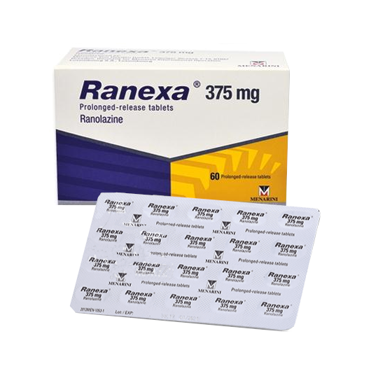 ranexa 375mg tablets Ranexa 375mg Tablets 60's - Image 1