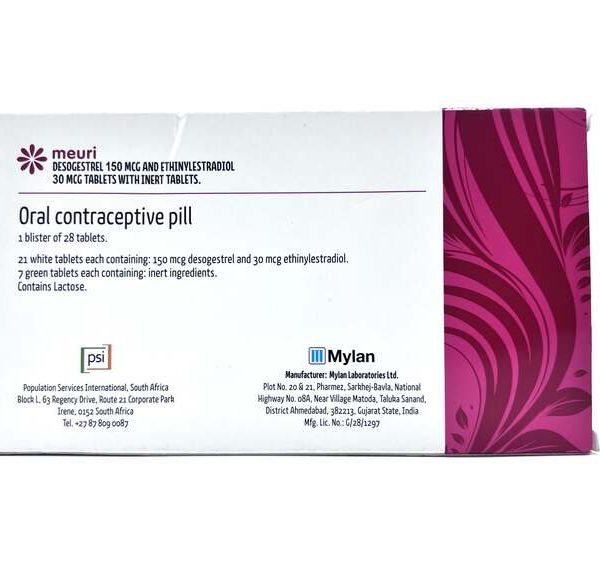 MEURI (Desogestrel and Ethinylestradiol) 21’s